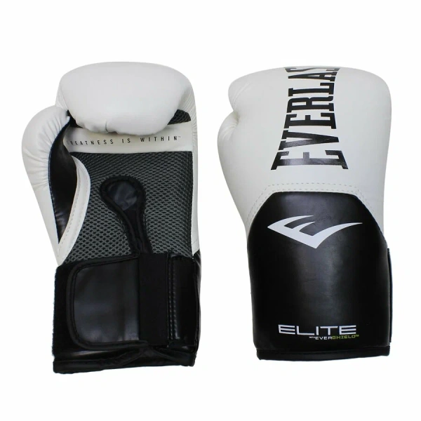 Боксерские перчатки Everlast Elite ProStyle, тренировочные, белый в Краснодаре в магазине SportPanda Боксерские перчатки Everlast Elite ProStyle, тренировочные, белый – фото