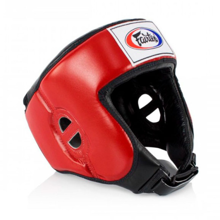 Шлем боевой Fairtex HG9, для любительских соревнований, M, красный  Шлем боевой Fairtex HG9, для любительских соревнований, M, красный