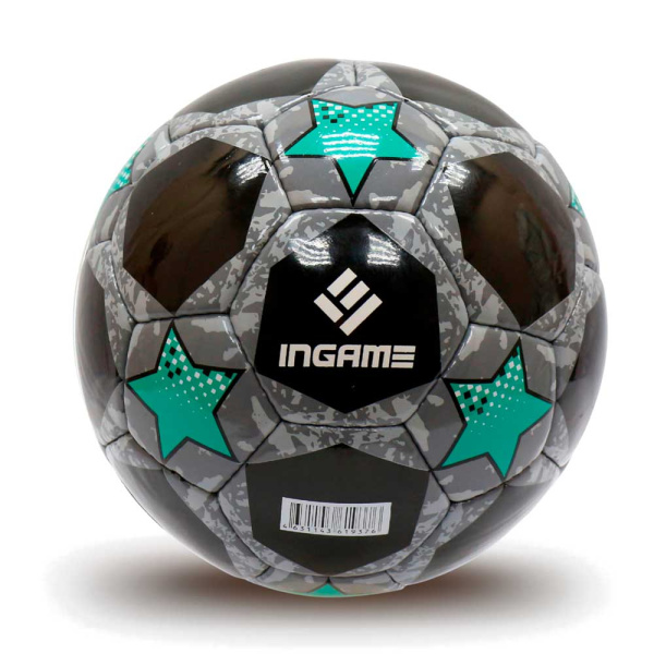 Мяч футбольный INGAME PRO BLACK IFB-117, №5, чёрно-синий в Краснодаре в магазине SportPanda Мяч футбольный INGAME PRO BLACK IFB-117, №5, чёрно-синий – фото