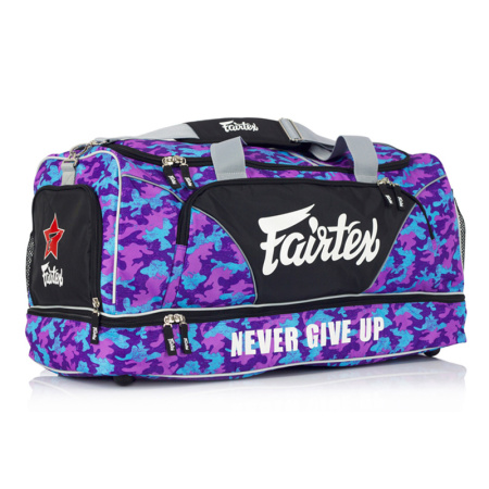 Сумка спортивная Fairtex BAG-2, «фиолетовый камуфляж» в Краснодаре в магазине SportPanda Сумка спортивная Fairtex BAG-2, «фиолетовый камуфляж» – фото