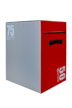 Плиобокс Sportpanda трехсторонний, красный / чёрный / серый – фото