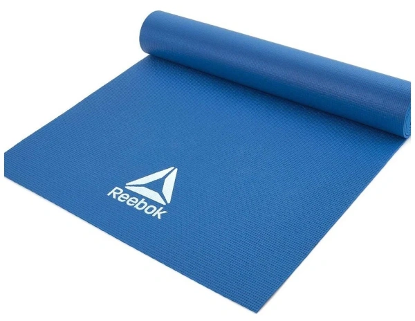 Коврик для йоги и фитнеса Reebok RAYG-11022BL, 4 мм, ПВХ, синий в Краснодаре в магазине SportPanda Коврик для йоги и фитнеса Reebok RAYG-11022BL, 4 мм, ПВХ, синий – фото