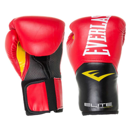 Боксерские перчатки Everlast Elite ProStyle, тренировочные, красный в Краснодаре в магазине SportPanda Боксерские перчатки Everlast Elite ProStyle, тренировочные, красный – фото
