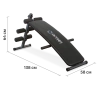 Скамья для пресса OXYGEN FITNESS EVERETT, изогнутая, домашняя, чёрный в Краснодаре в магазине SportPanda Скамья для пресса OXYGEN FITNESS EVERETT, изогнутая, домашняя, чёрный – фото