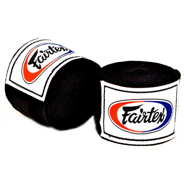 Боксерские бинты Fairtex HW-2, 4.5 метра, чёрный в Краснодаре в магазине SportPanda Боксерские бинты Fairtex HW-2, 4.5 метра, чёрный – фото