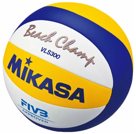 Мяч волейбольный Mikasa FIVB VLS 300, для пляжного волейбола, 5" в Краснодаре в магазине SportPanda Мяч волейбольный Mikasa FIVB VLS 300, для пляжного волейбола, 5" – фото