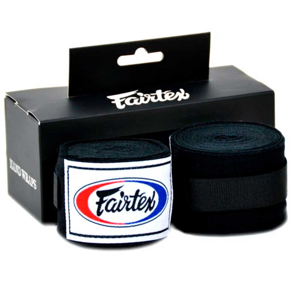 Боксерские бинты Fairtex HW-2, 4.5 метра, чёрный в Краснодаре в магазине SportPanda Боксерские бинты Fairtex HW-2, 4.5 метра, чёрный – фото