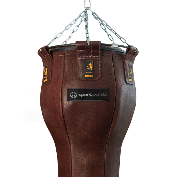 Мешок боксерский «BUFFALO», апперкотный, из буйволиной кожи, 150 см, диаметр 40 см, 75 кг – фото