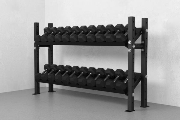 Стойка для гирь и гантелей STECTER, 1800х1160 мм в Краснодаре в магазине SportPanda Стойка для гирь и гантелей STECTER, 1800х1160 мм – фото