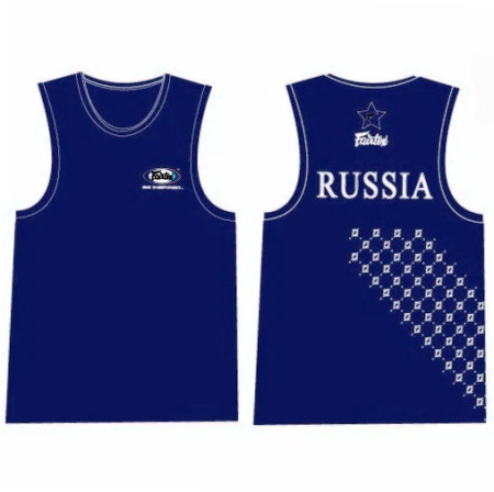 Майка спортивная Fairtex SLR2, синий в Краснодаре в магазине SportPanda Майка спортивная Fairtex SLR2, синий – фото