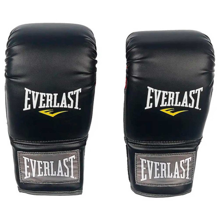 Перчатки для ММА Everlast Clinch Strike, тренировочные, чёрный – фото