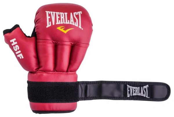 Перчатки для рукопашного боя Everlast, эко-кожа, красный – фото