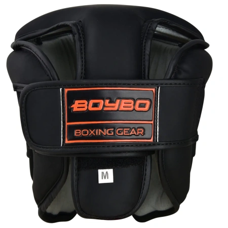 Шлем боксерский BoyBo B-series, чёрно-оранжевый в Краснодаре в магазине SportPanda Шлем боксерский BoyBo B-series, чёрно-оранжевый – фото