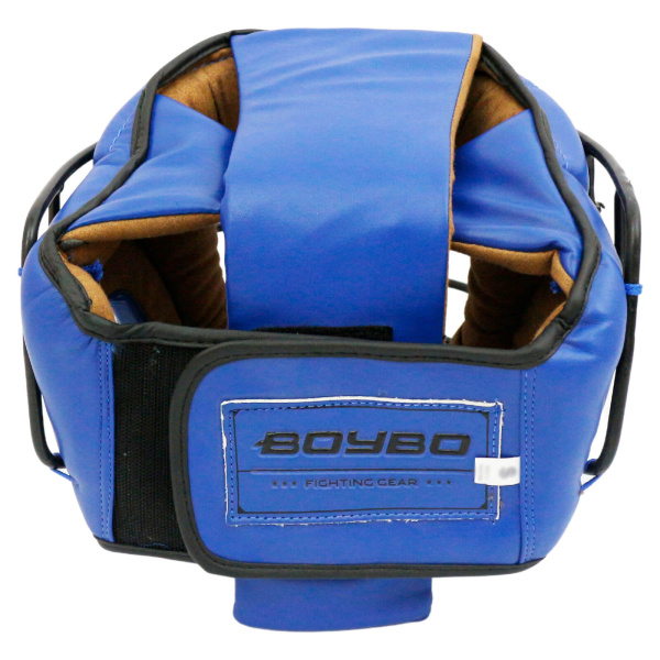 Шлем для рукопашного боя BoyBo Flexy BP2005, с металлической решеткой, синий в Краснодаре в магазине SportPanda Шлем для рукопашного боя BoyBo Flexy BP2005, с металлической решеткой, синий – фото