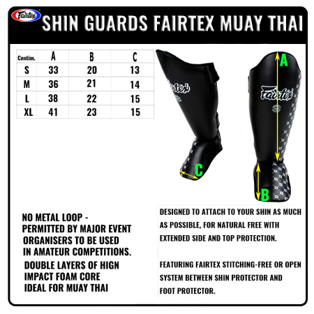 Тренировочная защита голени и стопы Fairtex SP5, S, чёрный  Тренировочная защита голени и стопы Fairtex SP5, S, чёрный