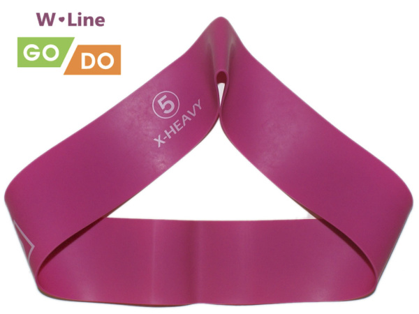 Силовая лента / ленточный эспандер GO DO W-Line, 65 x 5 см, 1.1 мм, розовый в Краснодаре в магазине SportPanda Силовая лента / ленточный эспандер GO DO W-Line, 65 x 5 см, 1.1 мм, розовый – фото