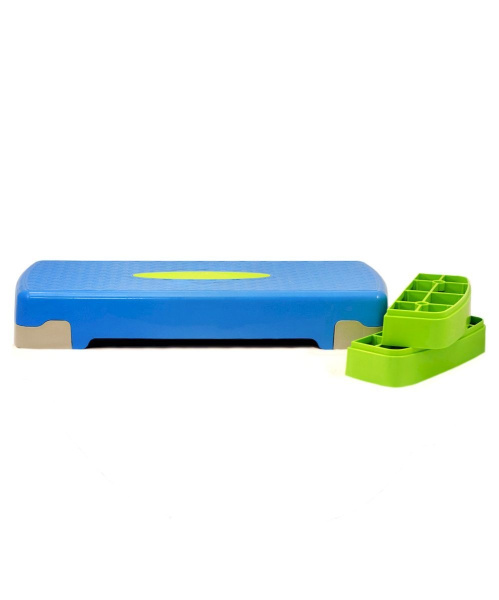 Степ-платформа Royal Fitness STEPPER-20, 2 уровня, синий – фото