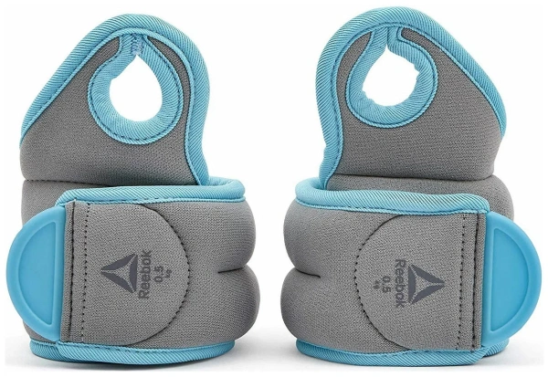 Утяжелители для рук, на запястья Reebok RAWT-11070BL, 0.5 кг, пара в Краснодаре в магазине SportPanda Утяжелители для рук, на запястья Reebok RAWT-11070BL, 0.5 кг, пара – фото
