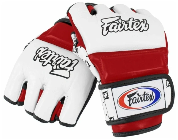 Перчатки для ММА и боевого самбо Fairtex FGV17 Fairtex, для соревнований, красный – фото