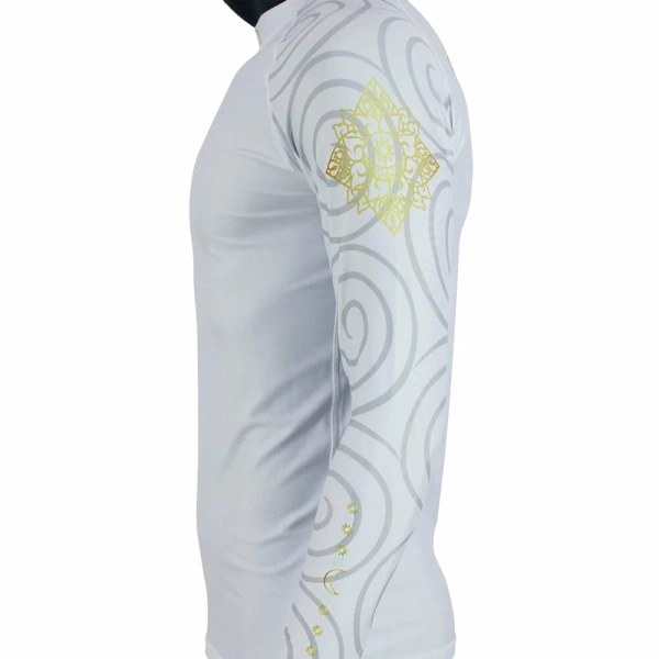 Рашгард с длинным рукавом Fairtex RG7 HANUMAN, белый – фото