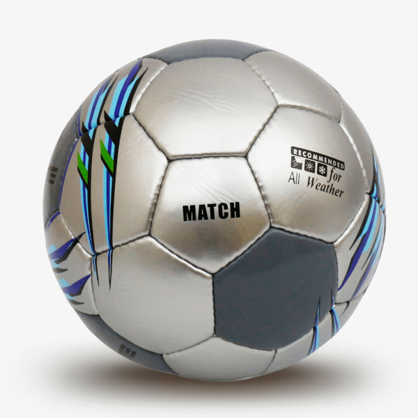 Мяч футбольный INGAME MATCH IFB-112, №5, серый – фото