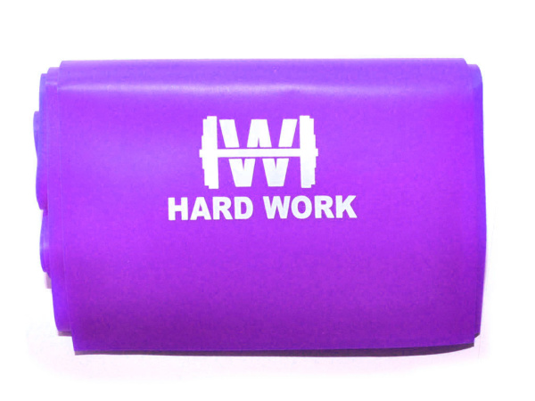 Силовая лента / ленточный эспандер HARD WORK, 150 x 15 см, 0.65 мм, фиолетовый в Краснодаре в магазине SportPanda Силовая лента / ленточный эспандер HARD WORK, 150 x 15 см, 0.65 мм, фиолетовый – фото