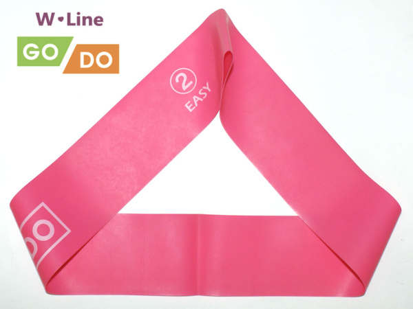 Силовая лента / ленточный эспандер GO DO W-Line, 60 x 5 см, 0.5 мм, розовый в Краснодаре в магазине SportPanda Силовая лента / ленточный эспандер GO DO W-Line, 60 x 5 см, 0.5 мм, розовый – фото
