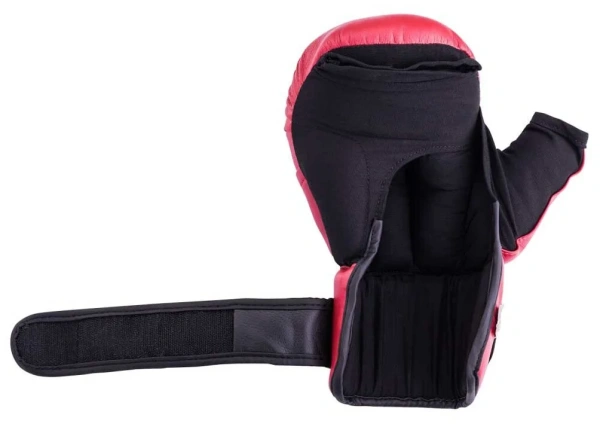 Перчатки для рукопашного боя Everlast, эко-кожа, красный – фото