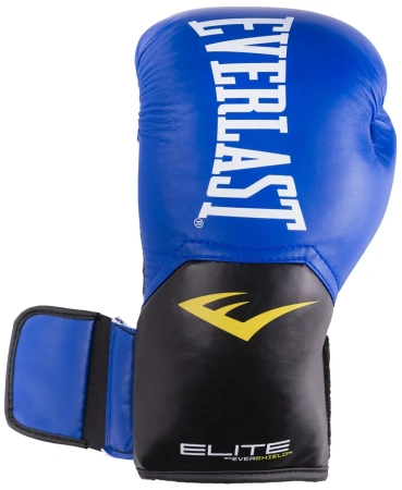 Боксерские перчатки Everlast Elite ProStyle, тренировочные, синий в Краснодаре в магазине SportPanda Боксерские перчатки Everlast Elite ProStyle, тренировочные, синий – фото