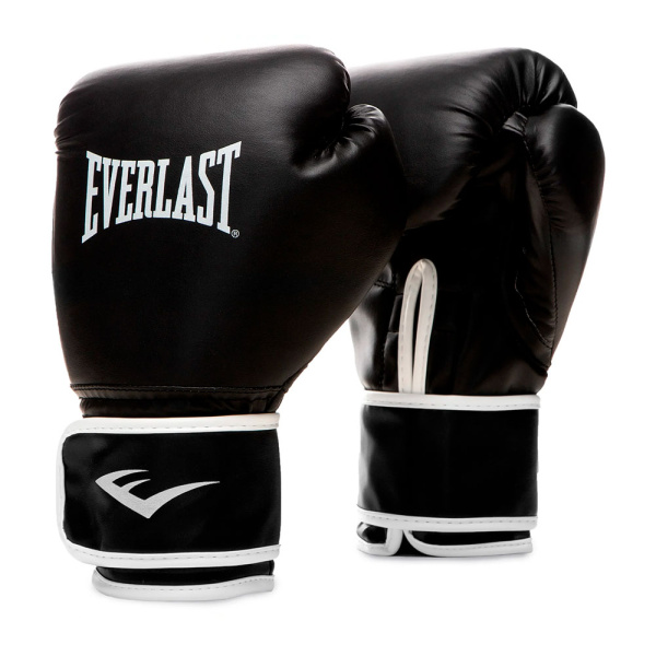 Боксерские перчатки Everlast Core, тренировочные, чёрный в Краснодаре в магазине SportPanda Боксерские перчатки Everlast Core, тренировочные, чёрный – фото