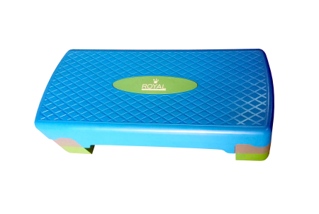 Степ-платформа Royal Fitness STEPPER-20, 2 уровня, синий в Краснодаре в магазине SportPanda Степ-платформа Royal Fitness STEPPER-20, 2 уровня, синий – фото