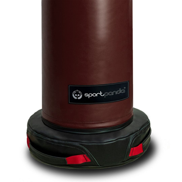 Напольный боксерский мешок SportPanda, натуральная кожа, 160 см, D-40 см,  58 кг – фото
