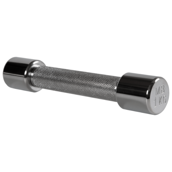 Гантель хромированная MB Barbell, 1 кг, пара в Краснодаре в магазине SportPanda Гантель хромированная MB Barbell, 1 кг, пара – фото