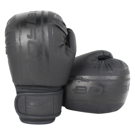 Боксерские перчатки BoyBo Stain BGS322, тренировочные, чёрный в Краснодаре в магазине SportPanda Боксерские перчатки BoyBo Stain BGS322, тренировочные, чёрный – фото