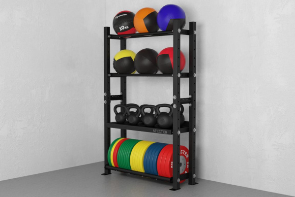 Стеллаж для инвентаря STECTER, 1100х1920 мм в Краснодаре в магазине SportPanda Стеллаж для инвентаря STECTER, 1100х1920 мм – фото