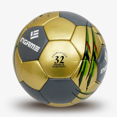Мяч футбольный INGAME MATCH IFB-112, №5, жёлтый – фото