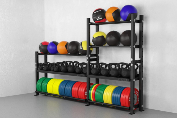 Стеллаж для инвентаря STECTER, 2900х1160x1920 мм в Краснодаре в магазине SportPanda Стеллаж для инвентаря STECTER, 2900х1160x1920 мм – фото