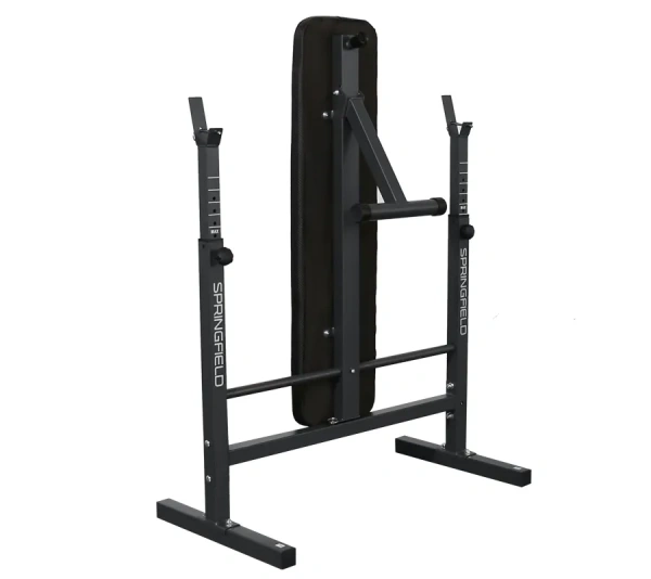 Скамья для жима со стойками OXYGEN FITNESS SPRINGFIELD, домашняя, чёрный в Краснодаре в магазине SportPanda Скамья для жима со стойками OXYGEN FITNESS SPRINGFIELD, домашняя, чёрный – фото