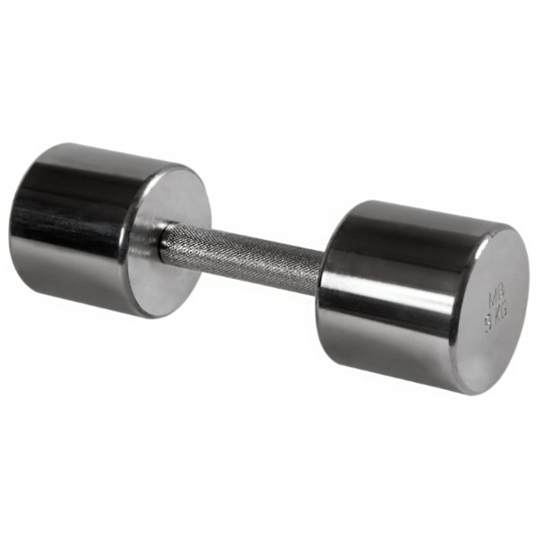 Гантель хромированная MB Barbell, 9 кг, пара в Краснодаре в магазине SportPanda Гантель хромированная MB Barbell, 9 кг, пара – фото