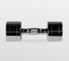 Гантель хромированная BRONZE GYM BG-PA-DB-C08, 8 кг – фото