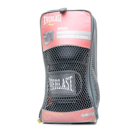 Перчатки для ММА Everlast Pro Style Muay Thai, тренировочные, чёрный в Краснодаре в магазине SportPanda Перчатки для ММА Everlast Pro Style Muay Thai, тренировочные, чёрный – фото