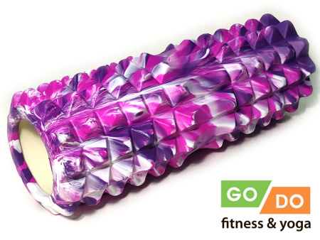 Валик для йоги и фитнеса GO DO YY4-33-KM-purple, 33 x 12 см, массажный в Краснодаре в магазине SportPanda Валик для йоги и фитнеса GO DO YY4-33-KM-purple, 33 x 12 см, массажный – фото