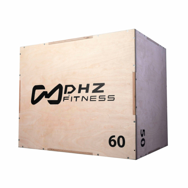 Универсальный PLYO BOX 3 в 1, 50х60х75 см, со шкалой наклона (фанера) – фото