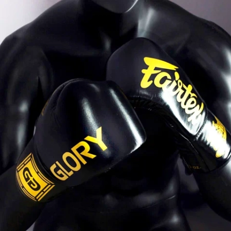 Перчатки для кикбоксинга Fairtex BGLG1 GLORY KICKBOXING, чёрный в Краснодаре в магазине SportPanda Перчатки для кикбоксинга Fairtex BGLG1 GLORY KICKBOXING, чёрный – фото