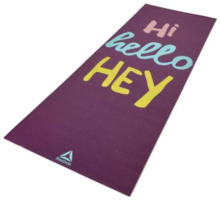 Коврик для йоги Reebok Yoga Mat Crosses-Hi, двусторонний, 4 мм, ПВХ – фото