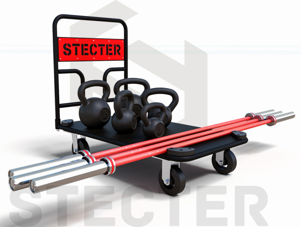 Транспортировочная тележка для спортивного инвентаря STECTER – фото