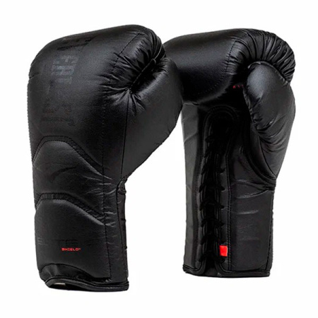 Боксерские перчатки Everlast Elite Pro, на шнуровке, тренировочные, чёрный в Краснодаре в магазине SportPanda Боксерские перчатки Everlast Elite Pro, на шнуровке, тренировочные, чёрный – фото