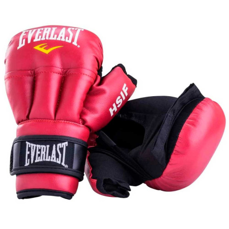 Перчатки для рукопашного боя Everlast, эко-кожа, красный в Краснодаре в магазине SportPanda Перчатки для рукопашного боя Everlast, эко-кожа, красный – фото
