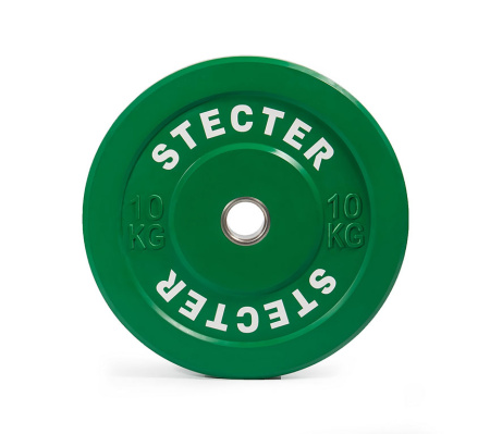 Диск тренировочный STECTER, 10 кг, зелёный в Краснодаре в магазине SportPanda Диск тренировочный STECTER, 10 кг, зелёный – фото