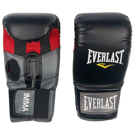 Перчатки для ММА Everlast Clinch Strike, тренировочные, чёрный – фото
